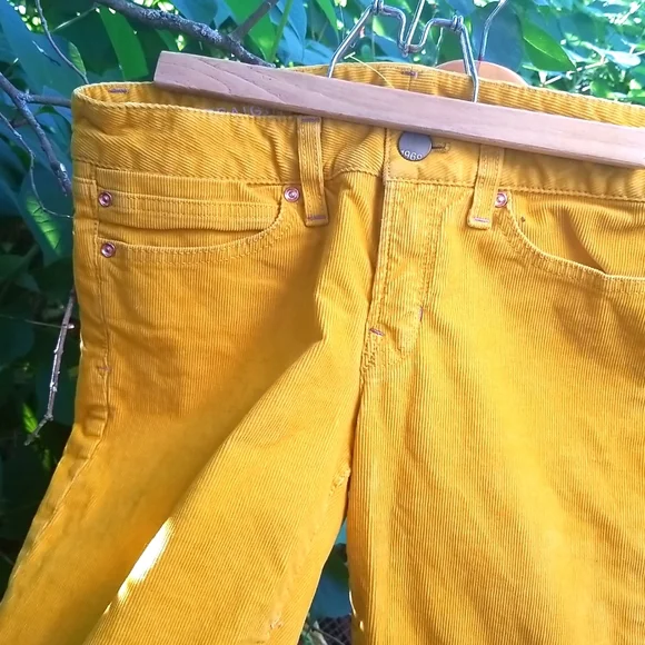 GAP 1969 Golden Yellow the Real Straight Cords Corduroy Pants 27/ 4 - Picture 6 of 6